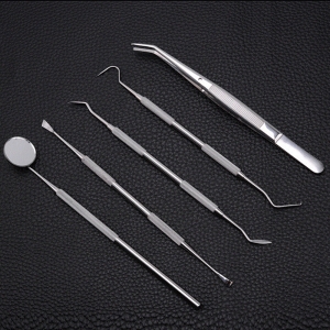 Hygiene Dental Oral Tools Black and White 5pcs/set