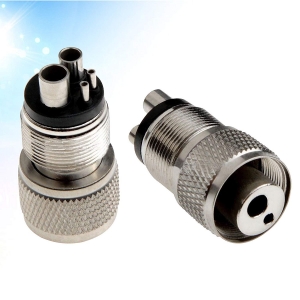 Dental Turbine Handpiece Adapter Coupler Converter Motor 4H to 2H