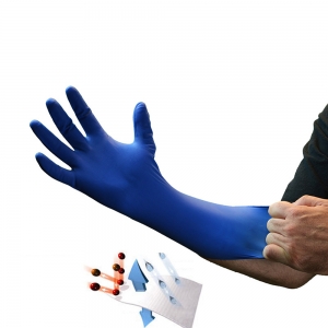 50 Pairs Dispoable Latex Nitrile Gloves Powder Free for Industry Lab Food Beauty...