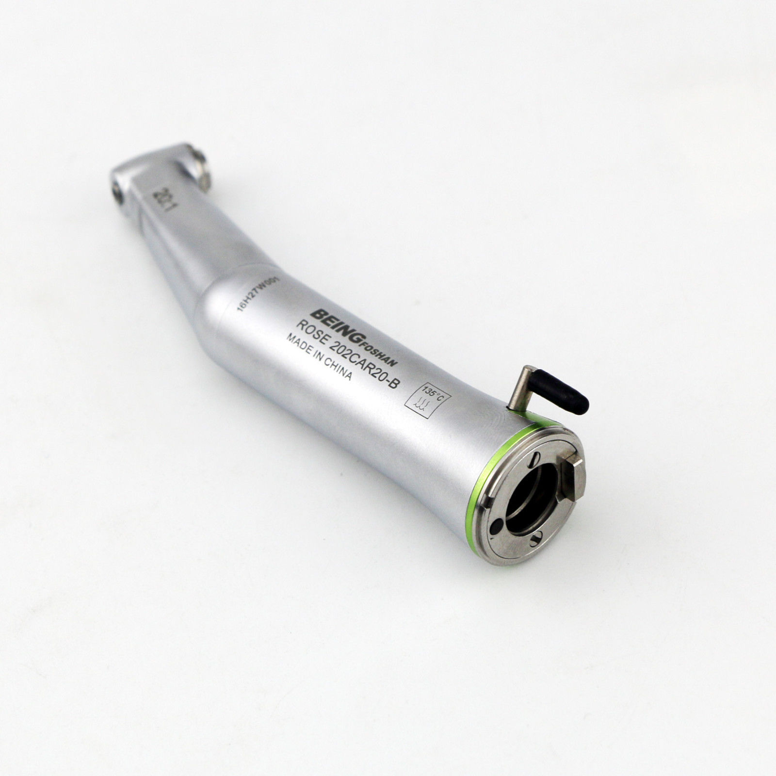 BEING 20:1 Rose 202CAR20-B Dental Fiber Optic LED Push Contra Angle Handpiece