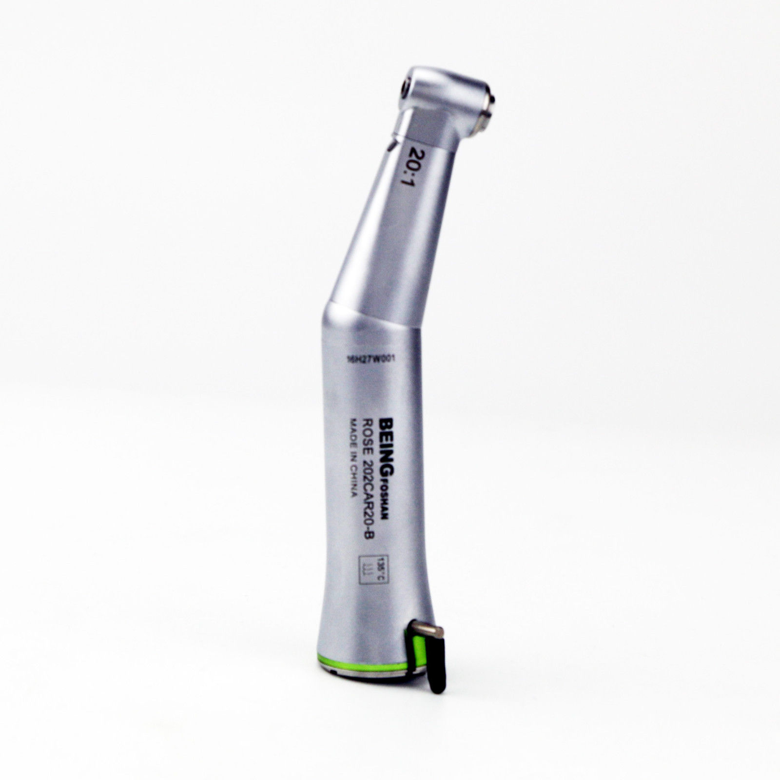 BEING 20:1 Rose 202CAR20-B Dental Fiber Optic LED Push Contra Angle Handpiece
